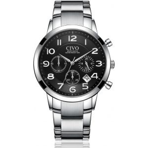 Fdjhy-Montre Homme Analogique Montre Bracelets Etanche Luxe Montres Homme Acier Inoxydable Mode Entreprise Date Montre Cuir Homme Quartz Minimaliste Décontractée Cadeaux - Neuf