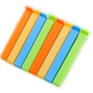 20 pcs clips d'étanchéité en plastique clips de sac pour aliments,clips de puces clips alimentaires pour sac à collation en 11cm - Neuf