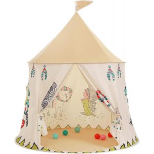 Kalanka-Tente De Jeu Pour Enfants,Tente Pop-Up,Spielzelt Für Kinder, Pop-Up Kinderspielzelt, Tipi, Prinzessin Prinz Schlosszelt, Certifiée Par En71 - Neuf