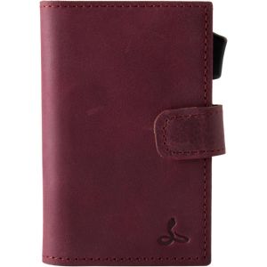 Portefeuille Pour Cartes De Blocage Rfid,En Cuir V&eacute;ritable,Fabriqu&eacute; &Agrave; La Main En Europe,Design Fin Avec Bouton Smart Ejector,Pour Homme Et Femme,Lilas,Classique - Neuf