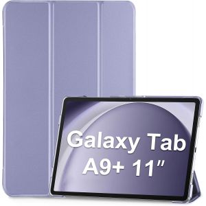 Coque pour Tablette Samsung Tab A9 Plus (SM-X210/X215/X216/X218), ?tui de Protection Galaxy Tab A9+ 11 Pouces 2023, Housse Antichoc &iquest;&iquest; Trois Volets avec Veille/R&iquest;&iquest;veil Automatique -Violet - Neuf