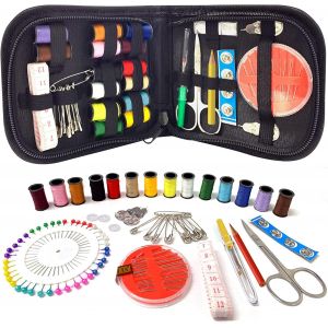 Mevronisshop-Kit De Couture 94 Pi&egrave;ces - Fournitures De Couture De Qualit&eacute; Sup&eacute;rieure - Mini Kit De Couture Pour D&eacute;butants, Voyageurs Et R&eacute;parations De V&ecirc;tements D'urgence - Neuf