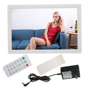 Cadre photo numerique HD 17 pouces, Plug and Play, support pour la lecture de videos, horloge, calendrier, prise americaine 100-240 V - Neuf