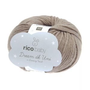 Fil À Tricoter Rico Baby Dream Uni Dk - Rico Design. Color : 29 Praliné - Neuf