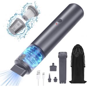 lbgwp60-Aspirateur À Main Sans Fil, Mini Aspirateur Puissante De 60W 2000Mah Aspirateur Voiture Portable Pour Voiture Maison Bureau - Neuf