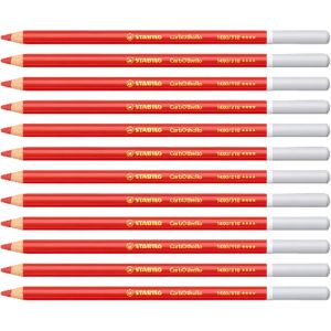 Eryi-Carbothello - Crayon De Couleur - Lot X 12 Crayons Pastel Fusain - Vermillon (1400/310) - Neuf