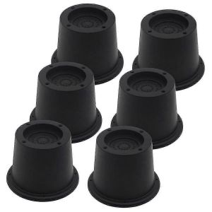 6pack De Meubles Rehausseurs De Lit Noir Rehausseurs De Lit De 2,3 Pouces L&egrave;ve-Lit Rehausseurs Pour Canap&eacute; Canap&eacute; Rallonges De Bureau Sup - Neuf