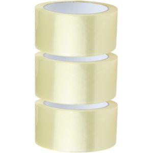 Ruban Adhésif Transparent 3 Rouleaux De 48mmx66m Ruban Adhésif Pour Colis Transparent|Ruban D'emballage Pour Des Boîtes,Des Cartons,Déménagement - Neuf