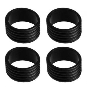 4pcs Raquette De Tennis Poignée Fixer Anneaux Silicone Souple Élastique Raquette Poignée Anneaux En Caoutchouc Équipement Sportif - Neuf