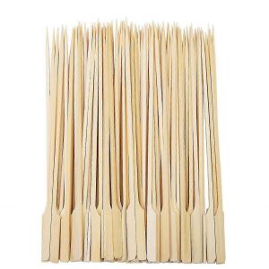 400Pcs Brochettes de pagaie en bambou Barbecue Brochettes de bambou Bâtonnets de cocktail pour barbecue Kebabs Cocktails - Neuf