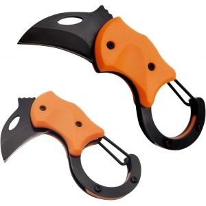 Ytfhg-Petit Couteau De Poche Pour Hommes, Couteau Pliant Cool Box Cutter Avec Lame Tranchante De 1.34 Pouces, Mini Couteau Edc Pour Porter Tous Les Jours, Grand Cadeau Pour Hommes (Orange) - Neuf