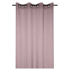 Voilage Uni 135 X 260 Cm Mona Rose Blush - Neuf