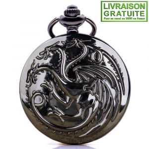 Montre Gousset House Of The Dragon Targaryen Game Of Thrones (R&eacute;f C1) - Neuf