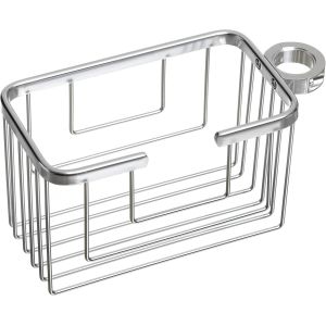 Porte-Douche Suspendu Barre Aluminium | Anti-humidit&eacute; et Anticorrosion | Supporte 3 kg | Montage Facile Sans Per&ccedil;age | Design Moderne | Panier de Douche &agrave; Drainage Rapide | 12,5 x 11,5 x 24 cm - Neuf