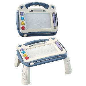 Planche &Agrave; Dessin Pour Enfants Tableau De Graffiti Magn&eacute;tique Jouets Pour Enfants Jouets Pour B&eacute;b&eacute; Gar&ccedil;on Doodle Sketch Pad &Eacute;ducatif Apprentissage Pr&eacute;scolaire Anniversaire Pour 2-4 Ans K Bleu - Neuf