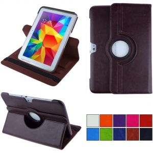 2.0 Etui pour Samsung Galaxy Note 10.1 GT-N8000 GT-N8010 GT-N8020 Coque de Protection Rotation 360&iexcl;&atilde; Smart Housse Cover Case Stand - Marron - Neuf