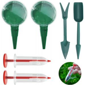 KALANKA-Lot de 6 Distributeurs de Semences Miniatures - Outil de Jardinage Manuel, Semoir à Graines Précis pour Petites Graines, Légumes, Fleurs, Kit de Semis pour Jardin, Plantes en Pots - Neuf