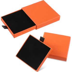 2 Pi&egrave;ces Boite Cadeau Bijoux Bracelet Cadeau Bo&icirc;te Ecrin Bijoux Petite Boite Carton Carr&eacute; Collier Boucles D'oreilles Bracelet Cadeau Bo&icirc;te Kraft Papier Bo&icirc;te Cadeau Vide De Rangement - Neuf