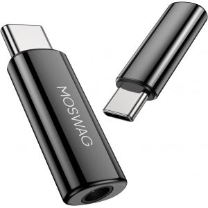 LORANKA-Adaptateur de Prise de Casque USB-C vers 3,5mm avec DAC, Convertisseur Audio Hi-FI et Micro en Alliage de Zinc Haute R&eacute;solution, Compatible avec Galaxy, Pixel, Xiaomi, iPhone et iPad - Neuf