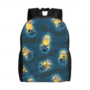 Sac à dos Minions pour adolescent, cartable en toile, unisexe, HXN1773 - Neuf