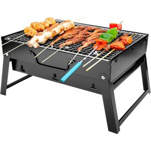 Ulteronixshop-Barbecue portable pliable en acier inoxydable pour pique-nique, jardin, terrasse, camping, voyage - Neuf