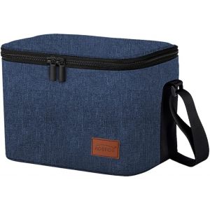 Tianyi-Sac Isotherme Repas Pour Femme Homme, Sacs À Lunch Déjeuner Avec Bandoulière Réglable Pour Travail Pique-Nique Camping Extérieur, Bleu - Neuf