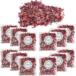 MEVRONISSHOP-Lot de 12 Paquets Confettis Biodegradables Naturels des P&eacute;tales de Fleurs S&eacute;ch&eacute;es pour Mariage et D&eacute;coration - Neuf