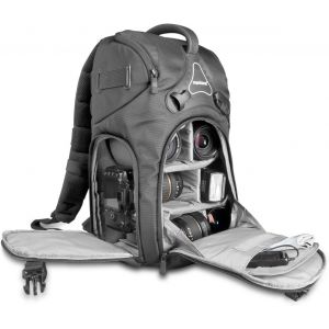 Sac À Dos Pour Caméra Slr Rhodolit (Pour Slr Avec Objectif Monté, Autres Objectifs, Flash Système Et Accessoires Incl. Protection Anti-Pluie) Noir[Gopro2979] - Neuf