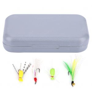 12pcs Mixte Simuler Hamecon De Peche A La Mouche Leurre Appat Poisson - - Neuf