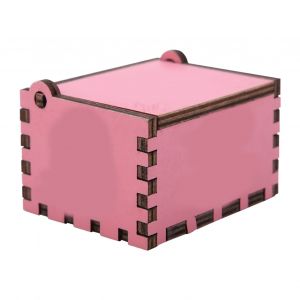 Boite a musique mecanique classique en bois a manivelle, cadeau d'anniversaire, rose, 1 piece - Neuf