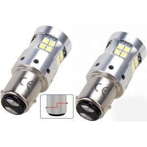 1157 Led Ampoules 12v-24v, 3030 26smd Chipset 6500k Blanc Ampoule, Utilisé Pour L'éclairage De Paysage Et D'intérieur, Et Les Installations Basse Tension. Lot De 2[Amp741714] - Neuf