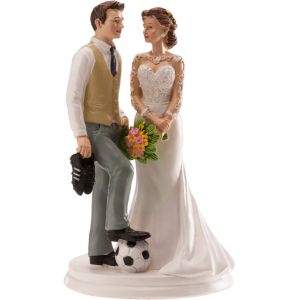 Sansh-Dekora - 305010 Figurine Sujet Du Foot Pour Le Gateau De Mariage 20cm - Neuf