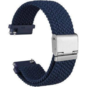 Tress&eacute; Bracelet Montre En Nylon Pour Homme Et Femme, Boucle R&eacute;glable, D&eacute;gagement Rapide, Sangles Sport Tiss&eacute;es, 18mm 19mm 20mm 21mm 22mm - Neuf