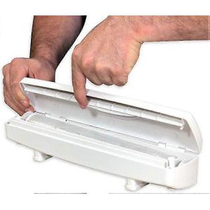 Nouveau produit,Distributeur D'emballage Alimentaire Ou De Feuille D'aluminium En Blanc,Plastique,30 Cm - Neuf