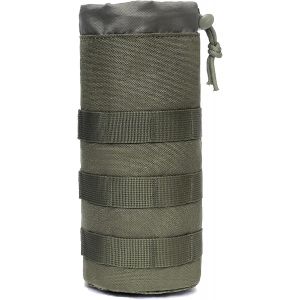 Jgd-Molle Porte Gourde, Porte Gourde Sac &Agrave; Dos, Sac Tactique Porte Bouteille, Randonn&eacute;e Accessoires Poche De Cruche &Agrave; Eau Militaire Pour Camping Randonn&eacute;e Voyages Escalade (A-Vert) - Neuf
