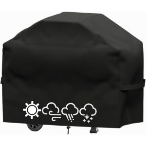 LORANKA-Housse Barbecue Exterieur,Housse Barbecue,Housse Plancha Exterieur,Bache Barbecue Exterieur,Couverture de Grill Anti-Vent/Anti-UV/Anti-l'eau/Anti-l'Humidit&eacute;/Antipoussi&egrave;re (145X61X117 CM) - Neuf