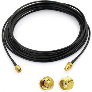 Cable SMA Adaptateur 4G SMA Femelle Bulkhead à Mâle Droit Adaptateur Câble SMA Extension RG174 16.5ft 5m pour Antenne 4G Antenne WiFi SMA Huawei 2G 3G 4G LTE - Neuf