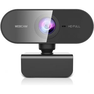 Webcam 1080P, Full Hd Camera Pc 90° Wide Angle With Noise Cancelling Microphone, Usb Plug Play Camera For Mac Laptop, Web Cam Linux Streaming Youtube Skype Video Call Zoom Video Conference - Neuf
