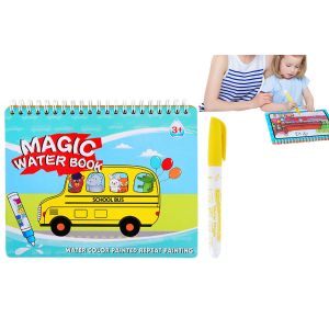 Livre de dessin &agrave; l'eau pour enfants - Coloriage &eacute;ducatif avec stylo - 4-7 ans - Neuf