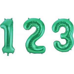 65918 Ballon Aluminium Numéro Chiffre 8 mate métallique vert 86 cm-héliumballon pour Date d'anniversaire,Anniversaire,Décoration - Neuf
