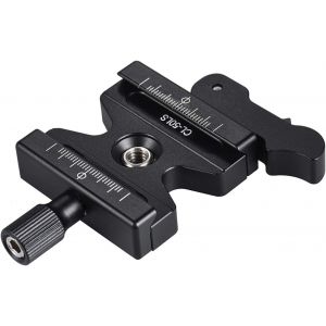 Aluminium Quick Release Plate with 1/4"" & 3/8"" Lever Type Taps, Compatible with Arca Standard Gimbal/Stand/Quick Release Plate (#1) - Neuf