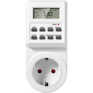 Programmateur Prise Electrique et Digitale, Prise Programmable à Cycle Alternatif et répétitif, Prise Minuteur Compte à Rebours, Prise Minuteur Programmable with LCD, Économiser Électricité - Neuf