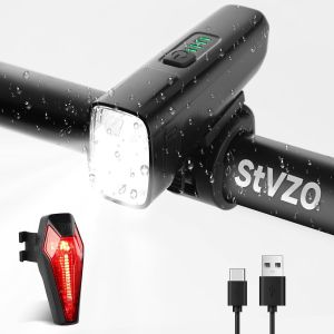 Lumiere Vélo Lampe Vélo Led Puissante Usb Rechargeable Éclairage Velo Avant Et Arriere Ipx5 Étanche 2 Modes De Luminosité Lumiere Velo Pour Vélo Vtt Vtc - Neuf