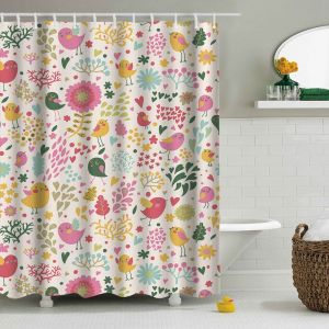 Rideau de douche 180 x 180 (type 3) - Rideau de douche en polyester épais, lavable en machine, résistant à la moisissure et imperméable - Neuf