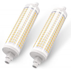 Yemaesre-R7s Led 118mm, 15w R7s Led 118mm Lampe, Ampoules R7s Led 118mm 2835-128led Blanc Chaud 3000k 1300lm Remplacement 130w Barres Halogènes, Non Dimmable/Ac 220-240v/2er-Pack - Neuf