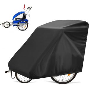 Loc-Housse De Remorque De Vélo Imperméable Pour Enfant Et Animal Domestique,Housse De Rangement Pour Vélo,Housse De Rangement Pour Vélo D'extérieur,Coupe-Vent Et Anti-Poussière - Neuf