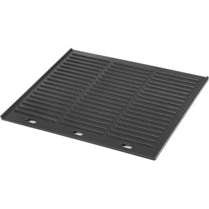 LETNERNY-Plancha De Cuisson Réversible En Fonte 45,5X35Cm, Universelle Plaque De Barbecue, Bbq Plancha Rectangulaire, Pour Le Barbecue, Gril À Gaz, Gril À Charbon De Bois, Noir - Neuf