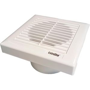 Ventilateur d'extraction efficace 19W 240m&sup3;/h 34dB,180x180mm,trou 120mm,profondeur 100mm,aspirateur mural pour salle de bain,cuisine,230V 50Hz.[I361] - Neuf