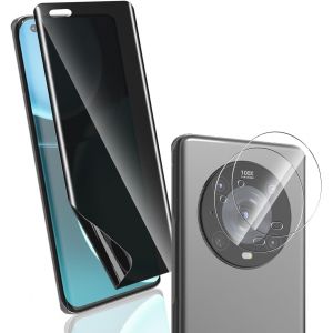 JGD-Protection d'&eacute;cran Pour Honor Magic 4 Pro Anti-Espion Film Flexible 1 Pi&egrave;ces + Arri&egrave;re Cam&eacute;ra Verre Tremp&eacute; 2 Pi&egrave;ces, Anti-Spy protection &eacute;cran Protection Pour Magic 4 Pro Non-Verre Tremp&eacute; - Neuf