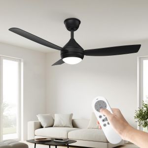 SUBZONAL-106 cm Ventilateur de Plafond avec Lumi&egrave;re LED et T&eacute;l&eacute;commande, Installation Rapide, Moteur DC Silencieux, 6 Vitesses R&eacute;glables, Mode Hiver/&Eacute;t&eacute;, Parfait pour Chambre, Salon, Salle &agrave; Manger - Neuf